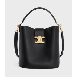 Borsa a secchiello piccola/media Celine Louise Nero Pelle di vitello liscia