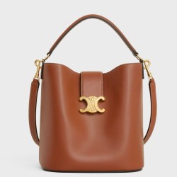 Borsa a secchiello piccola/media Celine Louise Tan Pelle di vitello liscia