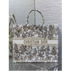 Borsa tote grande a libro Dior Ricamo Unicorno Millefiori colore oro Borsa tote grande a libro Dior Ricamo Unicorno Millefiori colore oro