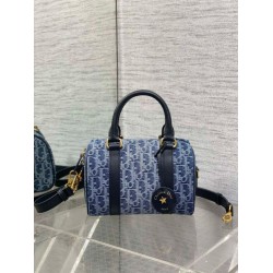 Borsa Dior Groove 20 Denim blu Dior Oblique Jacquard Borsa Dior Groove 20 Denim blu Dior Oblique Jacquard