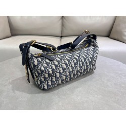 Borsa D-Journey piccola/media Dior Oblique Jacquard blu Borsa D-Journey piccola/media Dior Oblique Jacquard blu