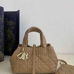 Borsa Dior Toujours Dior piccola/media Macrocannage Tan