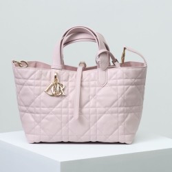 Borsa Dior Toujours Dior Piccola/Media Macrocannage Rosa