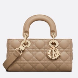 Replica Dior Piccola Borsa Lady D-Joy Dior Cannage Albicocca