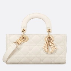 Dior Lady D-Joy Dior Piccola Borsa Cannage Bianco