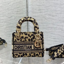 Dior Mini Borsa Lady D-Lite Multicolore Ricamo Mizza Beige Dior Mini Borsa Lady D-Lite Multicolore Ricamo Mizza Beige