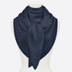 Dior Oblique Scialle 140 CM Blu Navy
