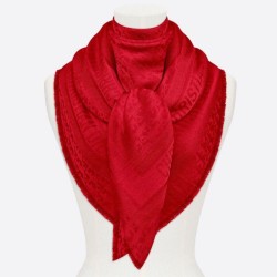 Dior Oblique Scialle 140 CM Rosso