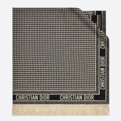 Dior 30 Montaigne Coperta Pied de poule Cashmere e Lana