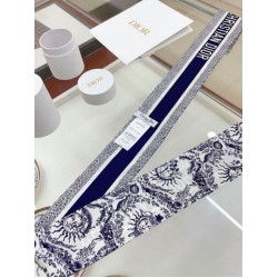 Sciarpa Mitzah Toile de Jouy Soleil Dior Twill di seta Blu Sciarpa Mitzah Toile de Jouy Soleil Dior Twill di seta Blu