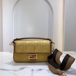 Borsa media Baguette Fendi Paglia naturale