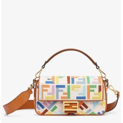 Borsa media Baguette Fendi Tela multicolore