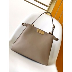 Fendi Peekaboo Soft Medium Bag Grigio Tortora