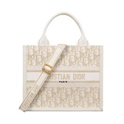 Borsa Dior Book Tote piccola color crema