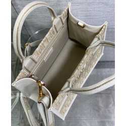Borsa Dior Book Tote piccola color crema