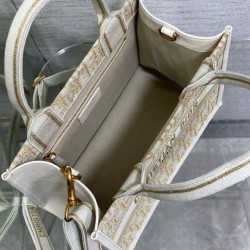 Borsa Dior Book Tote piccola color crema