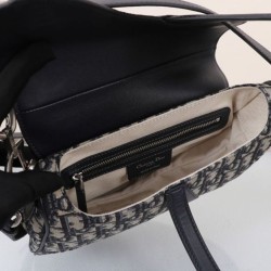 Borsa Dior Saddle con tracolla Blu scuro