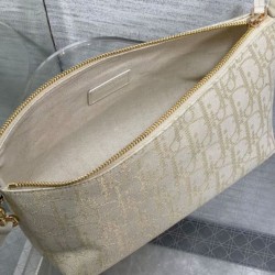 Dior Medium DiorTravel Nomad Pouch Cream