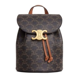 Zaino Celine Celine Bonnie Triomphe Canvas Coffee