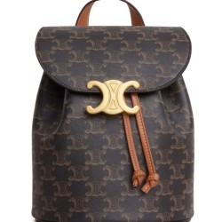 Zaino Celine Celine Bonnie Triomphe Canvas Coffee