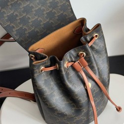 Zaino Celine Celine Bonnie Triomphe Canvas Coffee Zaino Celine Celine Bonnie Triomphe Canvas Coffee