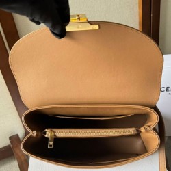 Celine Borsa Nino media Pelle di vitello morbida albicocca