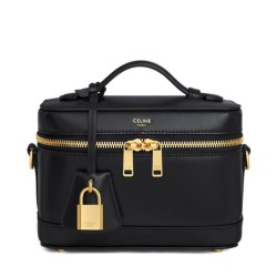 Celine Borsa da toeletta Pelle di vitello naturale nera