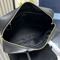 Borsa grande Prada Re-Nylon con manico superiore e lucchetto 1BB131 Nero