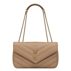 Borsa YSL Saint Laurent Loulou Media Matelasse Albicocca