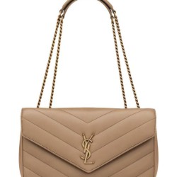 Borsa YSL Saint Laurent Loulou Media Matelasse Albicocca