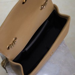 Borsa YSL Saint Laurent Loulou Media Matelasse Albicocca