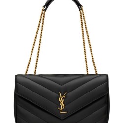 Borsa YSL Saint Laurent Loulou Media Matelasse Nera