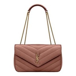 Borsa YSL Saint Laurent Loulou Media Matelasse Rosa