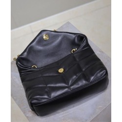 Borsa imbottita Toy YSL Saint Laurent in pelle di agnello nera Borsa imbottita Toy YSL Saint Laurent in pelle di agnello nera