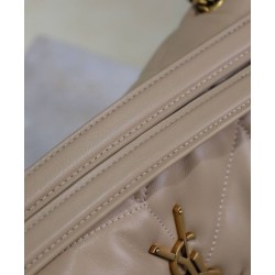 Borsa piccola YSL Saint Laurent Puffer in nappa albicocca