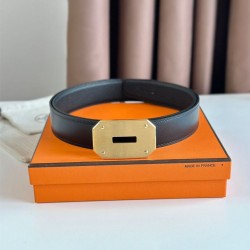 Hermes Neo Cintura Reversibile 32MM Nero Clemence