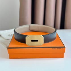 Hermes Neo Cintura Reversibile 32MM Grigio/Nero Clemence