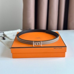 Hermes Gamma 13mm Cintura Reversibile Epsom Taupe Grigio/Nero Hermes Gamma 13mm Cintura Reversibile Epsom Taupe Grigio/Nero