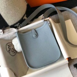 Hermes Evelyne III TPM Mini Bag Blu Clemence