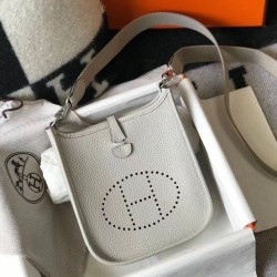 Hermes Evelyne III TPM Mini Bag Grigio Clemence