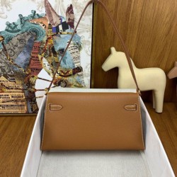 Hermes Kelly Elan Borsa fatta a mano Marrone