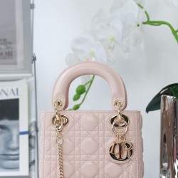 Dior Mini Borsa Lady Dior Cannage Beige