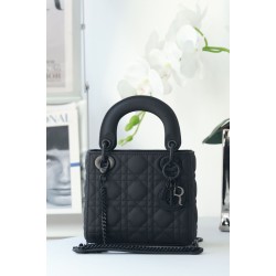 Replica Dior Mini Borsa Lady Dior Cannage Nero