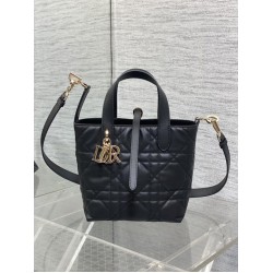 Borsa tote verticale Dior piccola/media Dior Toujours nera