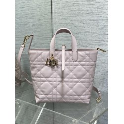 Borsa tote verticale Dior piccola/media Dior Toujours rosa