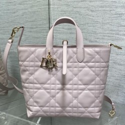 Borsa tote verticale Dior piccola/media Dior Toujours rosa