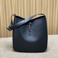 Borsa grande YSL Saint Laurent le 5 à 7 Supple nera