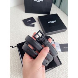 Cintura YSL Saint Laurent Cassandre Square Buckle 20MM Tutto Nero Cintura YSL Saint Laurent Cassandre Square Buckle 20MM Tutto Nero