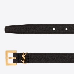 Cintura YSL Saint Laurent Cassandre Square Buckle 20MM Nero