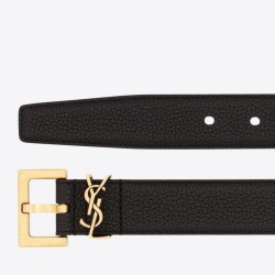 Cintura YSL Saint Laurent Cassandre Square Buckle 20MM Nero